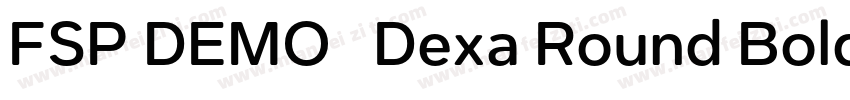 FSP DEMO   Dexa Round Bold字体转换